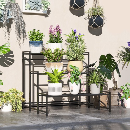Tier metal plant stand - 3-tier,