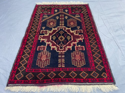 3x4 afghan baluchi rug - 3x4,