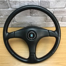 Genuine Subaru Impreza GC8 Classic STi black leather Nardi steering wheel. 1A