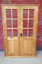 Solid Oak Hardwood Georgian Style French Doors! Made to measure! Bespoke!