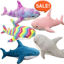 2025 Giant Cute Shark Plush Toy Soft Stuffed Speelgoed Animal Reading Pillow NEW