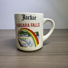 Vintage Name “Jackie” Niagara Falls Coffee/Tea Mug Rainbow