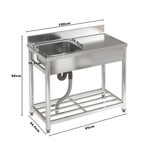 Stainless steel work table - stainless,