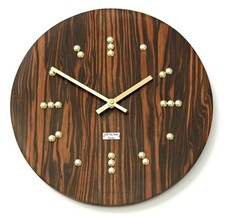 NEW 30cm Wooden Wall Clock -
