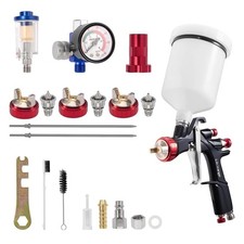 R500 LVLP Paint Air Spray Gun Kit 1.3/1.5/1.7/2.0mm Ease of use for Cars & Homes