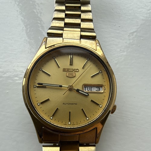 Seiko automatic gold dial - 5,
