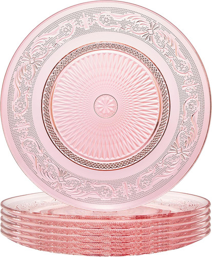 Art deco pink - deco, plates
