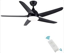 CJOY 52" Ceiling Fan with Lighting, Remote Control Quiet,Lamp with Fan, NoRemote