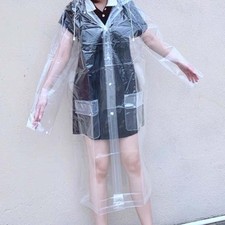 Transparent Long Raincoat