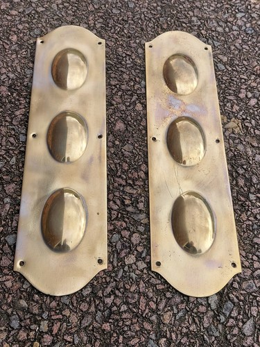 Pair antique brass - pair, of