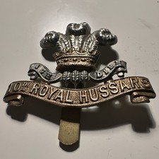 10th Royal Hussars British Army Cap Badge WW2 Tank Corps