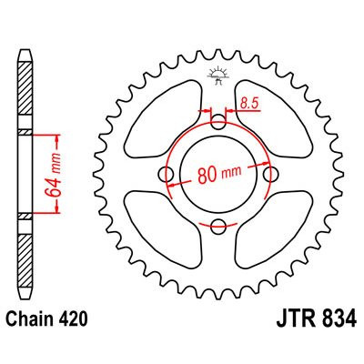 Sprockets steel rear - sprockets,