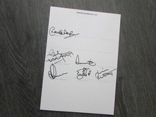 Sheffield Wednesday Football Club Genuine Hand Signed Autographed Team Sheet