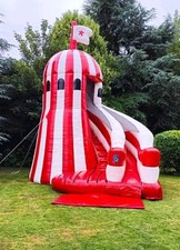 Helter Skelter Inflatable Slide Bouncy Castle