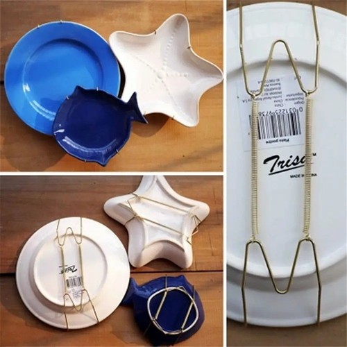 Wire plate holder hanger wall - plate,