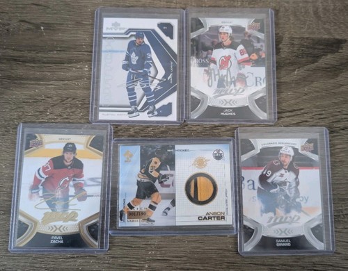 Nhl card lot autographs - (6),