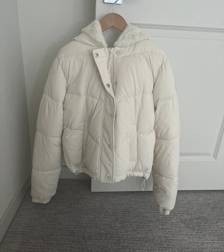 Hollister ivory cream faux fur - ivory,