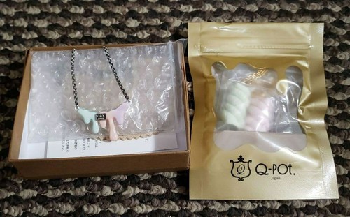 Pot pink mint necklace - q-pot.,