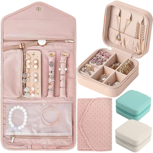 Foldable travel jewellery roll - foldable,