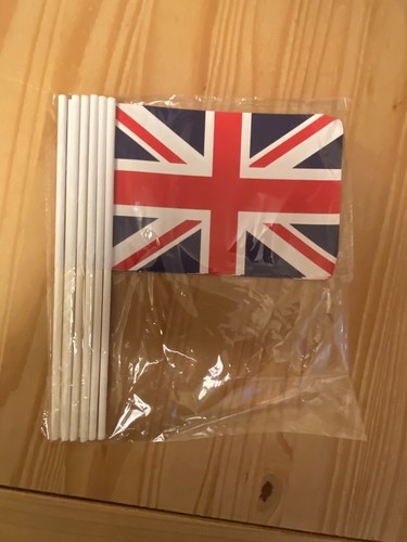 Union jack hand - union, held
