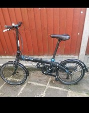 Dahon Vybe D7 S Folding Bicycle Blk/Blue Portable Bike Transport Tube Friendly