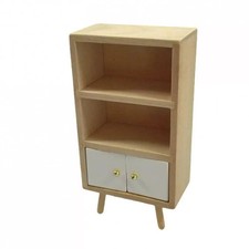 Dolls House Modern Bare Wood Shelf Unit Furniture Miniature 1:12th Scale JASPERS