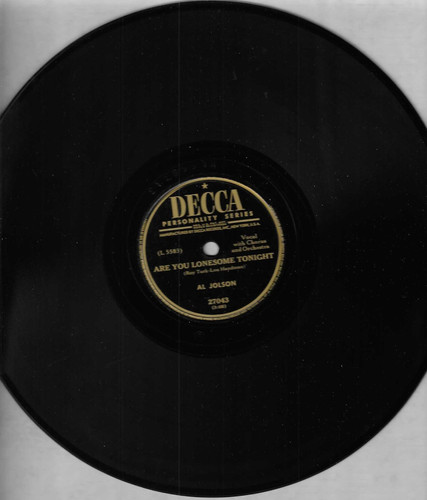 Jolson are you - jolson, lonesome