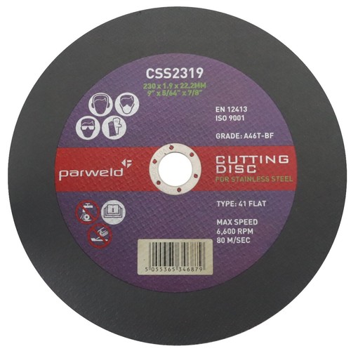 230mm 9mm parweld - x, 1.9mm