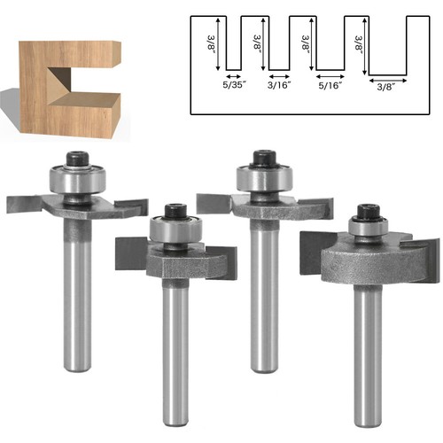 4pcs 6mm shank - 4pcs, biscuit