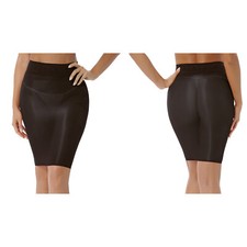 UK Women Semi See-Through Lace Trimming Miniskirt High Waist Tight Pencil Skirt