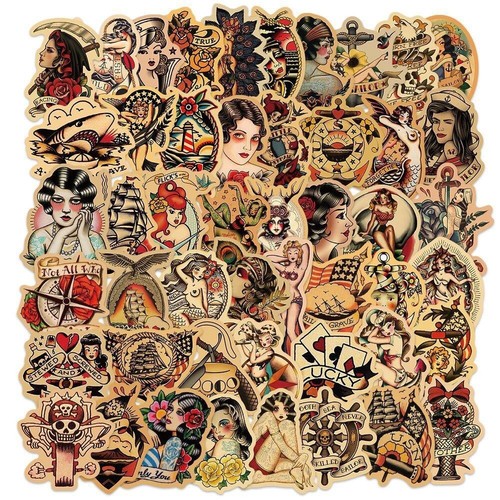 50pcs sailor tattoo decal - tattoo,