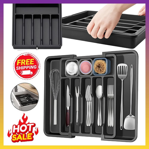Extendable cutlery tray - cutlery,