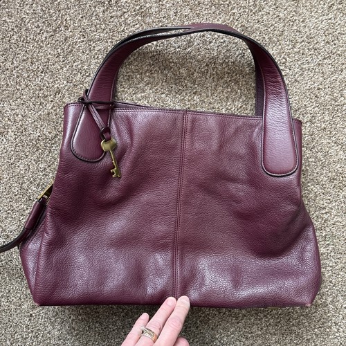 Large leather fossil shoulder - large,