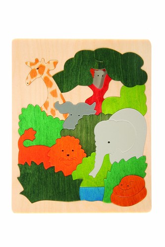 Hape george luck double puzzle - hape,