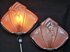 PAIR ART DECO NESDAM PINK