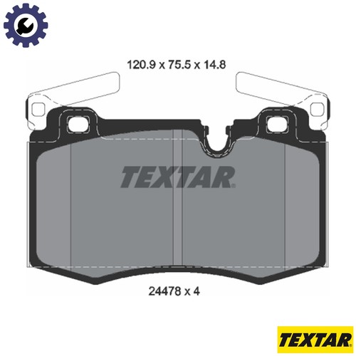 Brake pad set disc - pad,