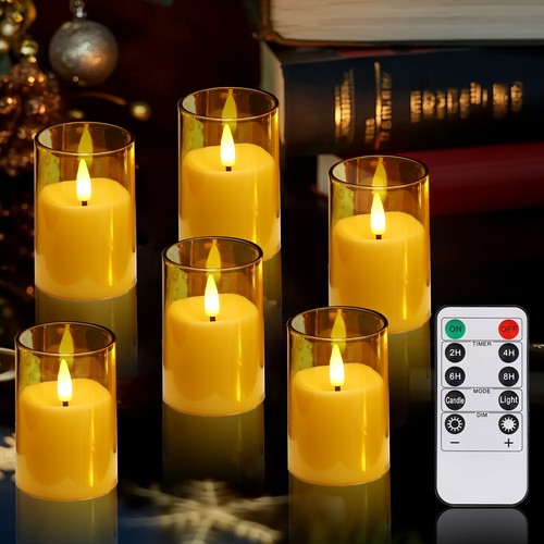 6pcs flickering flameless - 6pcs,