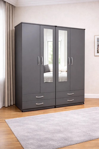 Ready assembled wardrobe set - assembled,