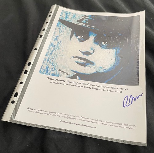 Pete doherty ltd edition art - ltd.,