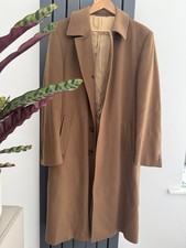 Piacenza Wool and Cashmere Camel Coat Made In Italy Men's