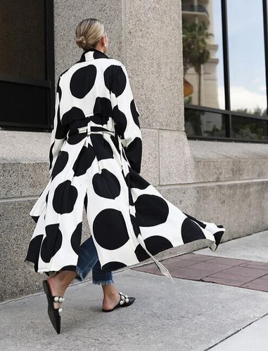 Zara white polka dot trench - zara,
