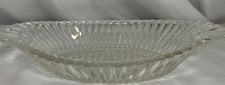 VTG Jeanette Banana Split Boat Clear Glass Dishes  National Pattern  (set of 4)