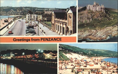 Vintage penzance postcard - vintage,
