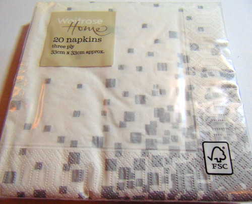 Waitrose napkins white - napkins...., &