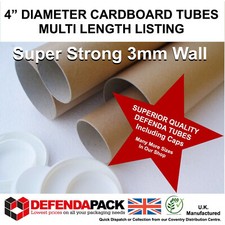 POSTAL TUBES A4 A3 A3+ A2 A1 A0 2A0 4A0 100mm 10cm 4" WIDER DIAMETER Cardboard