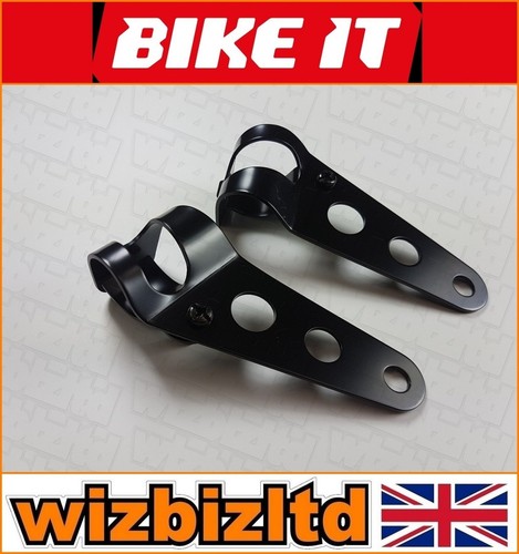 Motorbike headlight brackets - headlight,