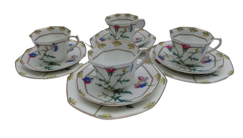 Royal doulton art - art-deco, trios