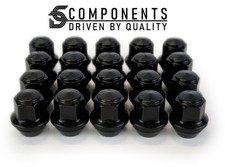 20 Black Wheel Nuts Fits Land Rover Freelander 2 Range Rover Evoque OE Style
