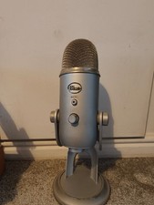 Silver Blue Yeti Microphone