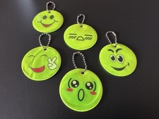 5 x Hi Vis Keyring Reflective